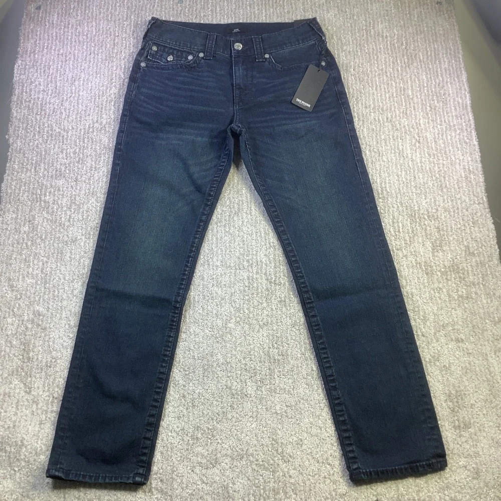 True Religion Geno Flap Big T Relaxed‎ Slim Jeans Mens 30 x 32 (Actual 30 x 31)